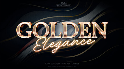 Golden text with elegant style on a black marble texture; perfect for sophisticated design projects