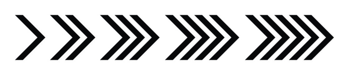 Set of black arrows suitable for modern design elements. Vector illustration collection of arrows.