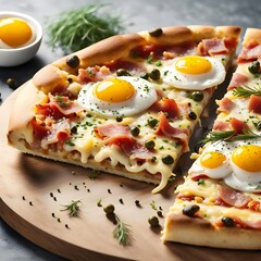 Authentic Carbonara Pizza Creations