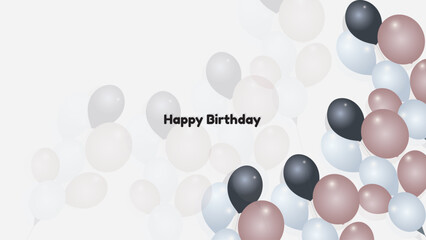Happy Birthday background , aesthetic birthday background suitable for poster banner or gift card