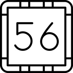 56 - Fifty-Six Icon