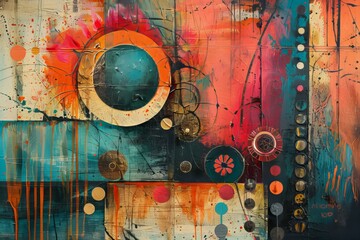 Colorful Abstract Geometric Art