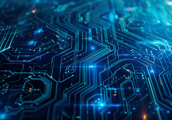 Obraz premium Photo of computer circuit board background