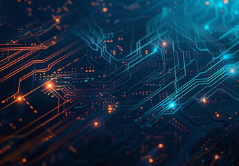 Photo of computer circuit board background