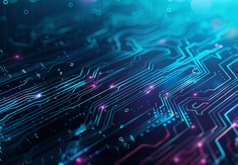 Obraz premium Photo of computer circuit board background