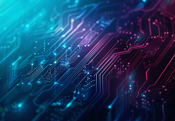 Obraz premium Photo of computer circuit board background
