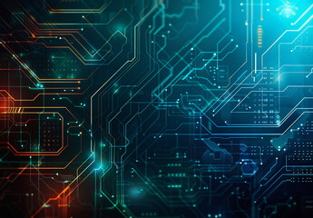 Photo of computer circuit board background