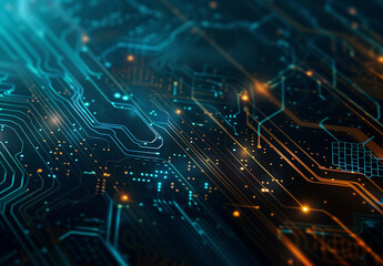 Photo of computer circuit board background