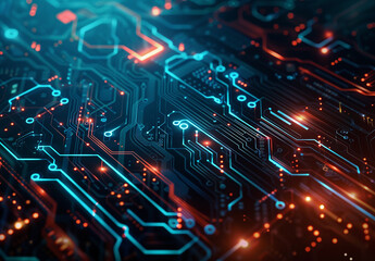 Photo of computer circuit board background