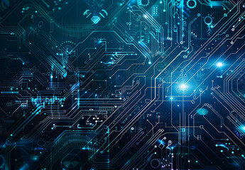 Photo of computer circuit board background