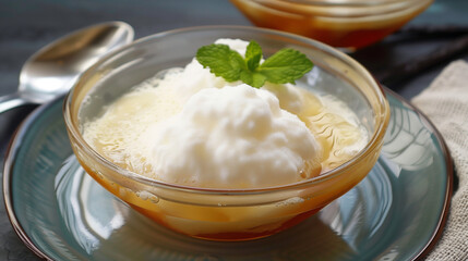 hungarian mad&aacute;rtej recipe photo like floating island vanilla custart an egg yolk based vanilla liquid some light boiled sweet egg white foam cloud floating inside traditional hungarian cousine