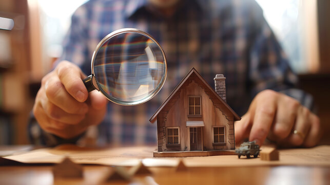 Searching for new house, real estate, investment, accommodation valuation, new rent and mortgage concept