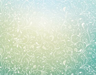 abstract blue green background with texture gradient cloudy light green to blue colors with soft sponged watercolor painted white misty fog