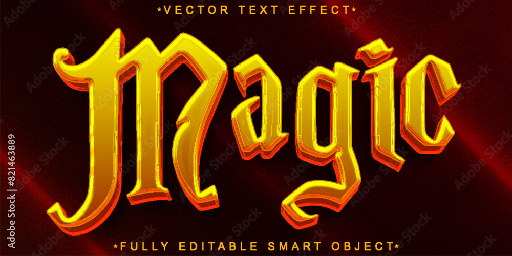 Poster Vector Fully Editable Smart Object Text Effect