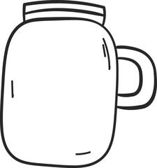 Glass Jar Outline