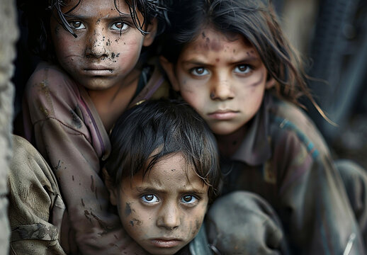 Photo of poor street children 