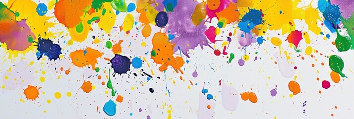Abstract Texture Background With Vibrant, Playful Paint Splatters Representing Spontaneous Friendships, Abstract Texture Background