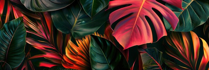 Abstract Texture Background With Vibrant Tropical Colors, Abstract Texture Background