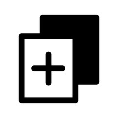 Fototapeta premium Add Layer Icon Vector Symbol Design Illustration