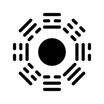 I Ching Icon Vector Symbol Design Illustration
