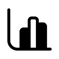 Obraz premium Chart Icon Vector Symbol Design Illustration