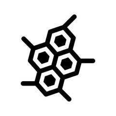 Obraz premium Molecule Icon Vector Symbol Design Illustration
