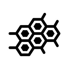 Obraz premium Molecule Icon Vector Symbol Design Illustration