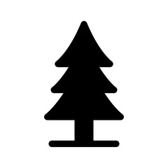 Christmas Tree Icon Vector Symbol Design Illustration