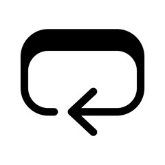 Repeat Icon Vector Symbol Design Illustration