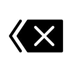 Fototapeta premium Backspace Icon Vector Symbol Design Illustration