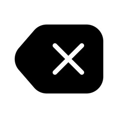 Obraz premium Backspace Icon Vector Symbol Design Illustration