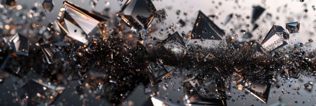 Abstract Texture Background With Shimmering, Crystalline Forms, Abstract Texture Background