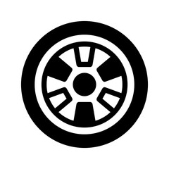 Obraz premium Tire Icon Vector Symbol Design Illustration
