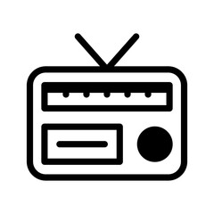 Radio Icon Vector Symbol Design Illustration