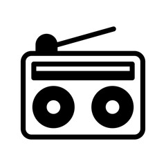 Radio Icon Vector Symbol Design Illustration