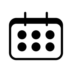 Calendar Icon Vector Symbol Design Illustration