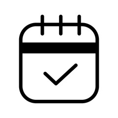 Calendar Icon Vector Symbol Design Illustration