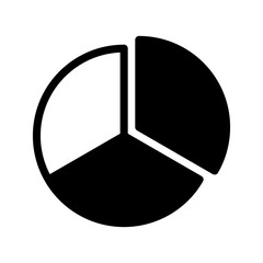 Pie Chart Icon Vector Symbol Design Illustration