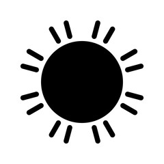 Sun Icon Vector Symbol Design Illustration