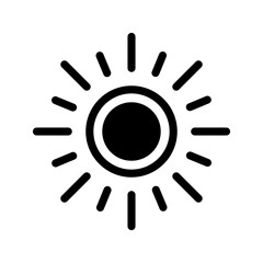 Sun Icon Vector Symbol Design Illustration