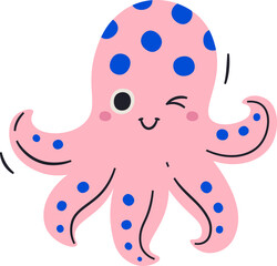 Octopus Blinking Character