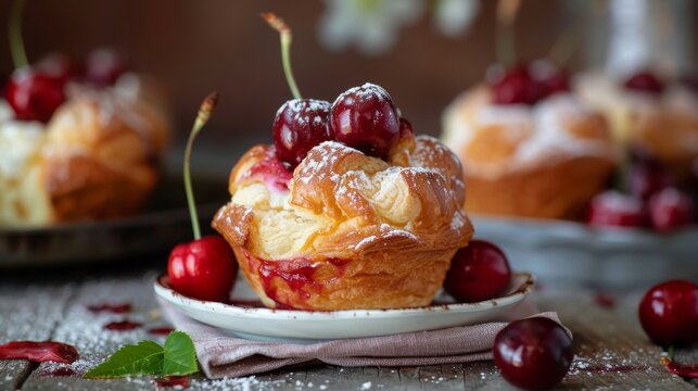 pastry, muffin, national cherry popover day  