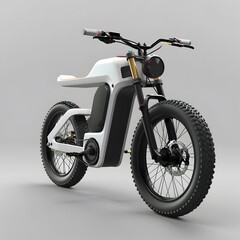 Fototapeta premium Electric Bicycles (E-Bikes) : Compact and lightweight frames, often made from aluminum or carbon fiber. 