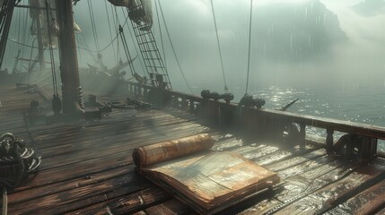 Morning Sketching A Notepads Adventure Aboard a Vintage Pirate Ship