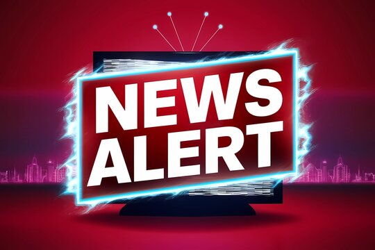 Breaking News Template, News Alert Broadcast Presentation Background