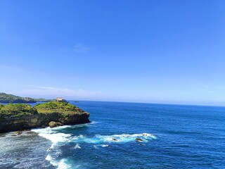 view of the coast of the sea