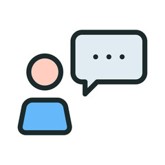 Chat icon. Icon about a conversation