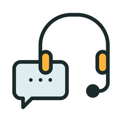 Customer Services icon. Customer Support icon