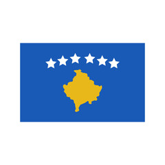 Obraz premium Kosovo flag