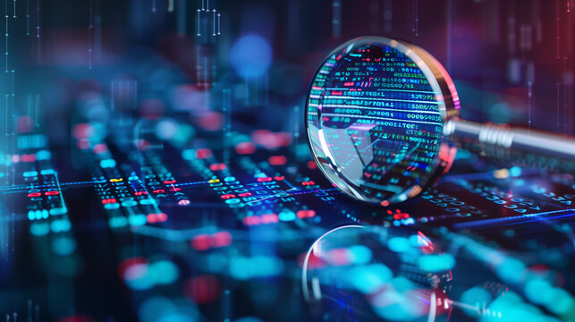 Magnifying Glass on Computer Keyboard